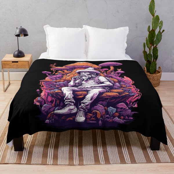 Item preview, Vibrant Colors Forest Mushrooms Music Festival Art designed and sold by LuminOrb.