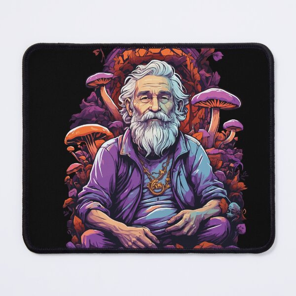 Item preview, Vibrant Colors Forest Mushrooms Psychedelic Art designed and sold by LuminOrb.