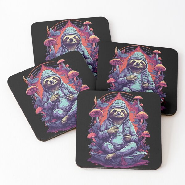 Item preview, Sloth Forest Mushrooms Psychedelic Art Music Festival designed and sold by LuminOrb.