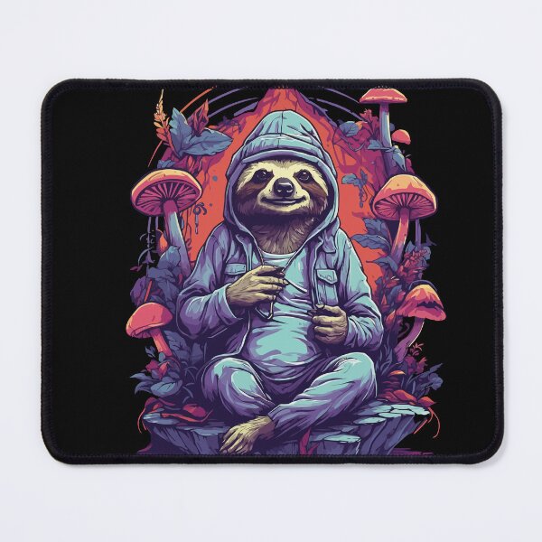 Item preview, Sloth Forest Mushrooms Psychedelic Art Music Festival designed and sold by LuminOrb.