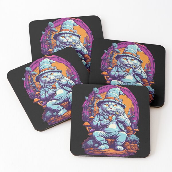 Item preview, Forest Mushrooms Cat Psychedelic Art Music Festival designed and sold by LuminOrb.