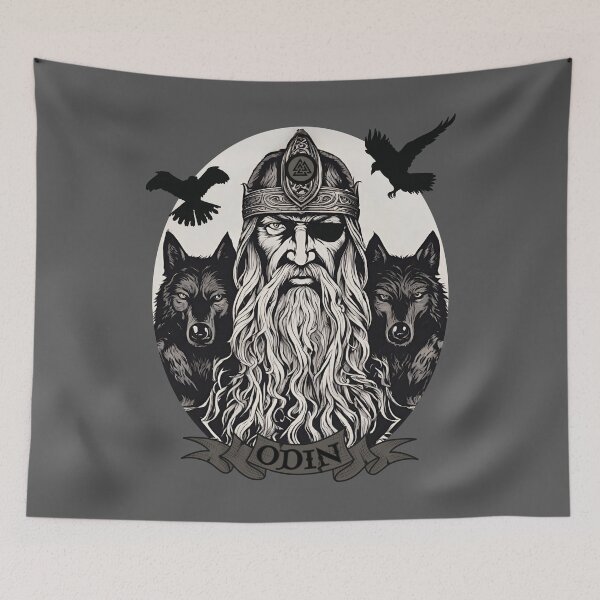 Item preview, Odin's Ravens and Wolves: Guardians of the Viking Soul designed and sold by InnerGrow.
