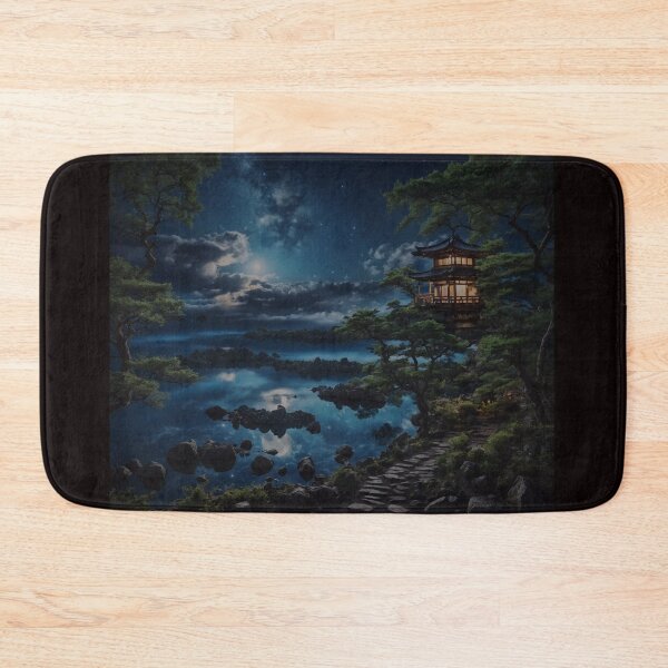 Item preview,  Japanese Pagoda Amidst Moonlit Reflections designed and sold by VisionLeeStudio.