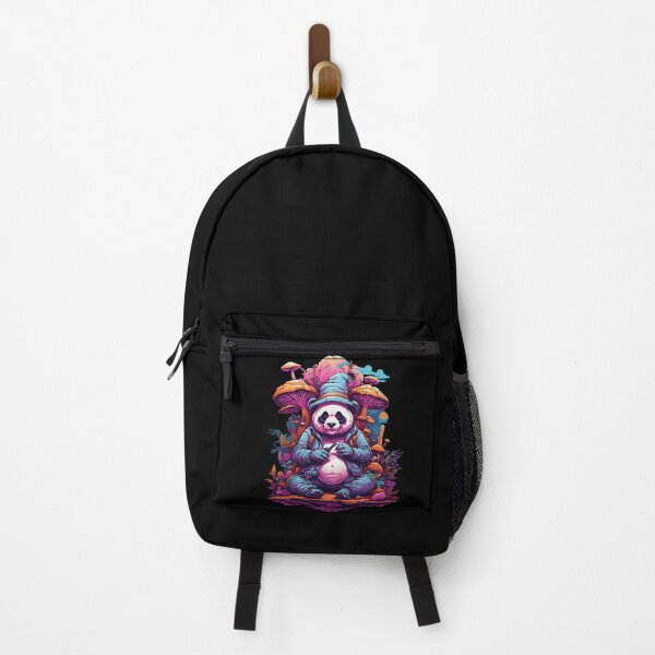 Item preview, Panda Bear Psychedelic Art Music Festival Forest Mushrooms designed and sold by LuminOrb.