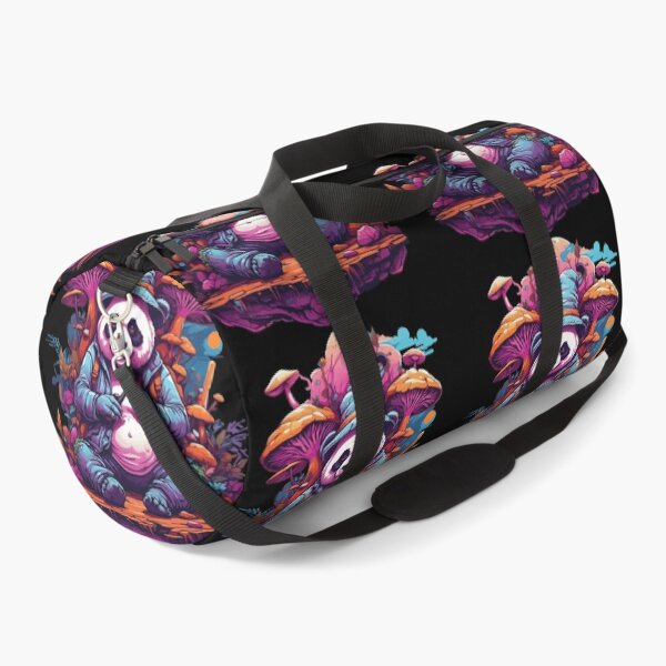 Item preview, Panda Bear Psychedelic Art Music Festival Forest Mushrooms designed and sold by LuminOrb.