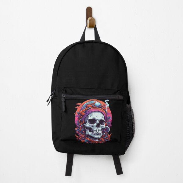Item preview, Psychedelic Skull Forest Mushrooms Goa Trance Art designed and sold by LuminOrb.