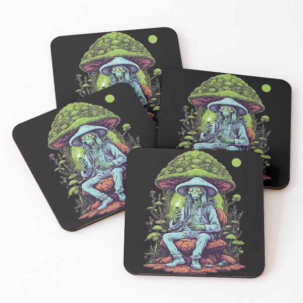 Item preview, Vibrant colors music festival forest mushrooms designed and sold by LuminOrb.
