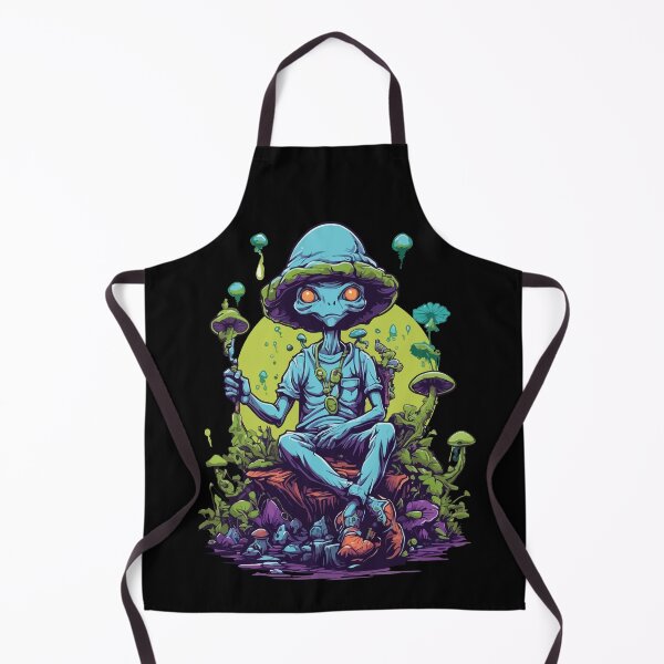 Item preview, Vibrant Colors Psychedelic Art Forest Mushrooms designed and sold by LuminOrb.