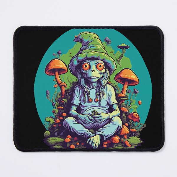 Item preview, Vibrant Colors Forest Mushrooms Music Festival Art designed and sold by LuminOrb.