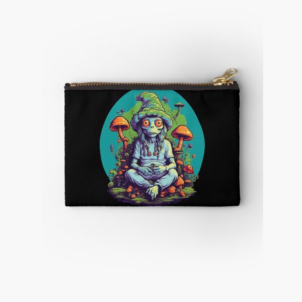 Item preview, Vibrant Colors Forest Mushrooms Music Festival Art designed and sold by LuminOrb.