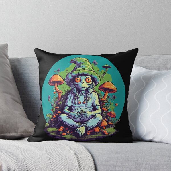 Item preview, Vibrant Colors Forest Mushrooms Music Festival Art designed and sold by LuminOrb.
