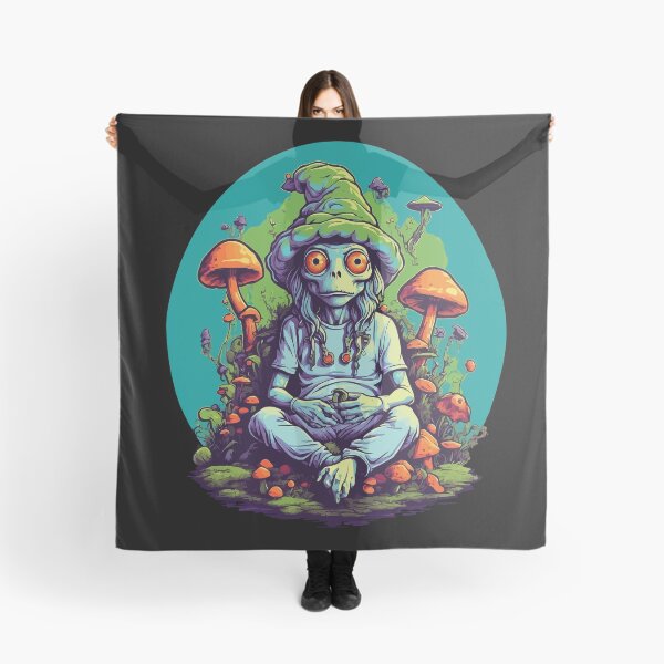 Item preview, Vibrant Colors Forest Mushrooms Music Festival Art designed and sold by LuminOrb.