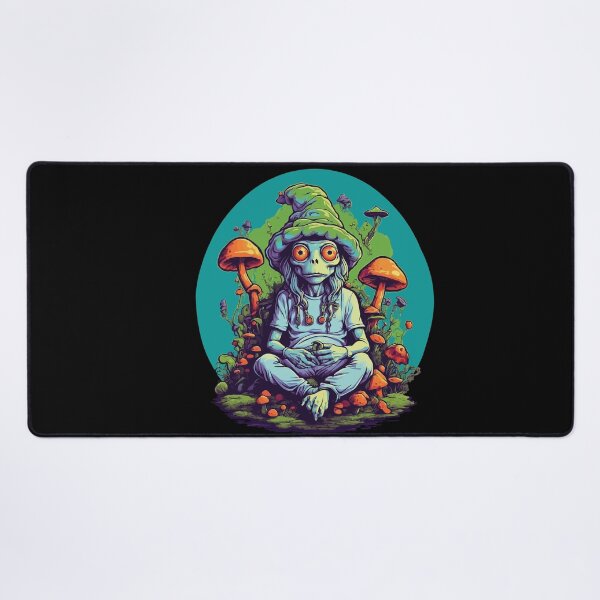 Item preview, Vibrant Colors Forest Mushrooms Music Festival Art designed and sold by LuminOrb.