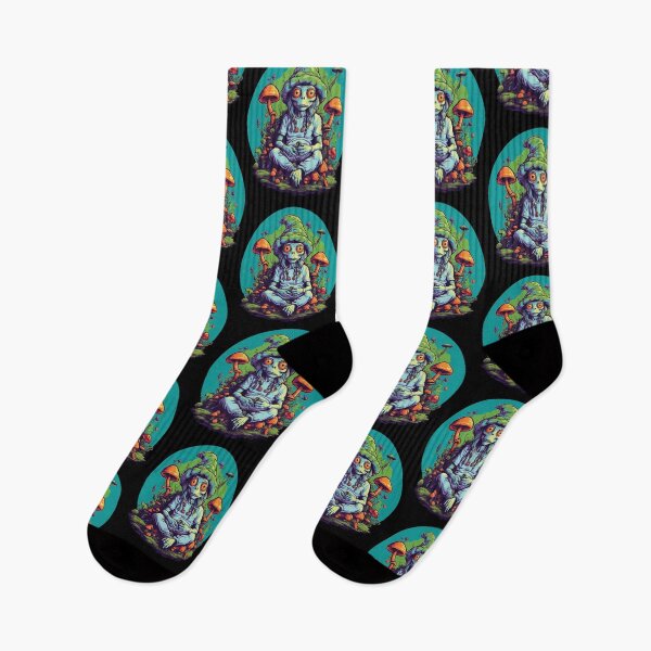 Item preview, Vibrant Colors Forest Mushrooms Music Festival Art designed and sold by LuminOrb.