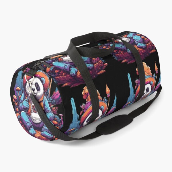 Item preview, Panda Bear Psychedelic Art Music Festival Forest Mushrooms designed and sold by LuminOrb.