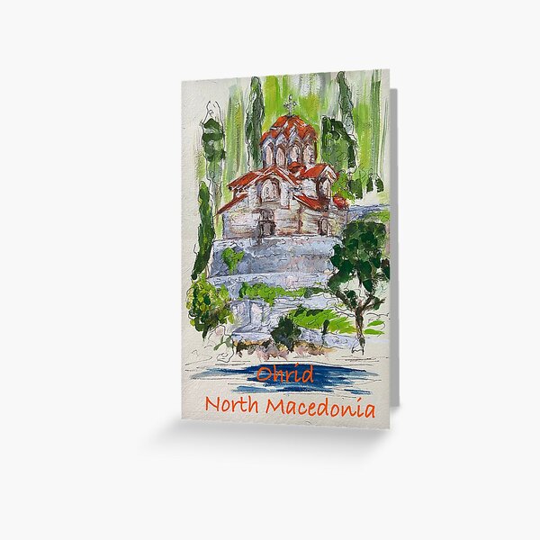 Saint John at Kaneo, Ohrid, North Macedonia Greeting Card