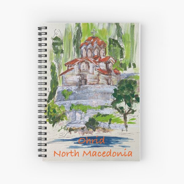 Saint John at Kaneo, Ohrid, North Macedonia Spiral Notebook