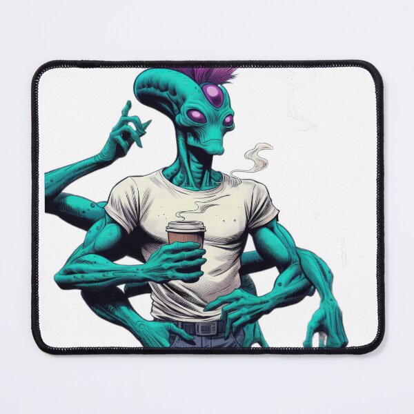 Item preview, Resident Alien with coffee designed and sold by Expressions-Sel.