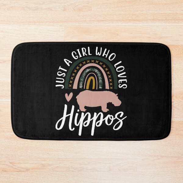 Item preview, Just A Girl Who Loves Hippos  designed and sold by Hairball-Pets.