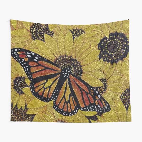 Item preview, Beautiful Monarch Butterfly Sitting on Sunflowers designed and sold by ComicJo.