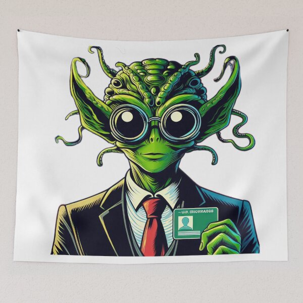 Item preview, Resident Alien in a suit designed and sold by Expressions-Sel.