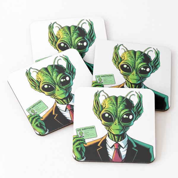 Item preview, Resident Alien in a suit and with a badge designed and sold by Expressions-Sel.