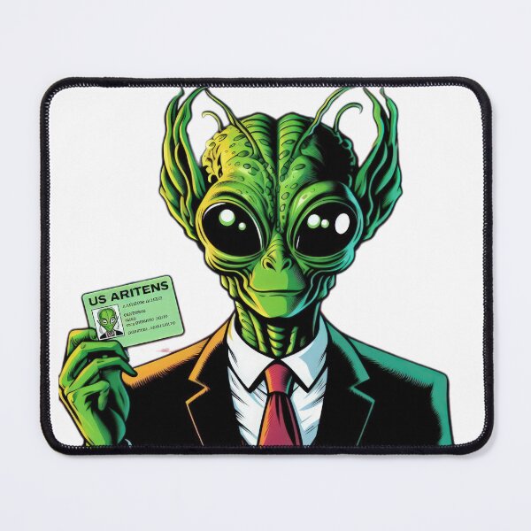 Item preview, Resident Alien in a suit and with a badge designed and sold by Expressions-Sel.
