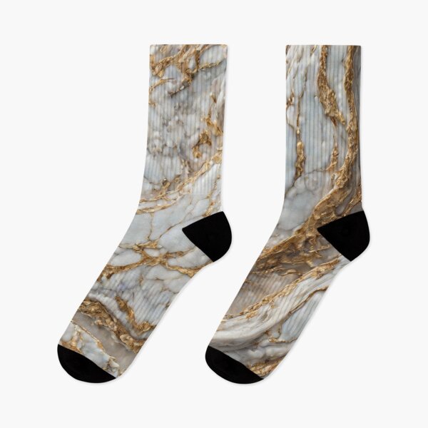 Item preview, Gold And White Marble Pattern designed and sold by Uday24.