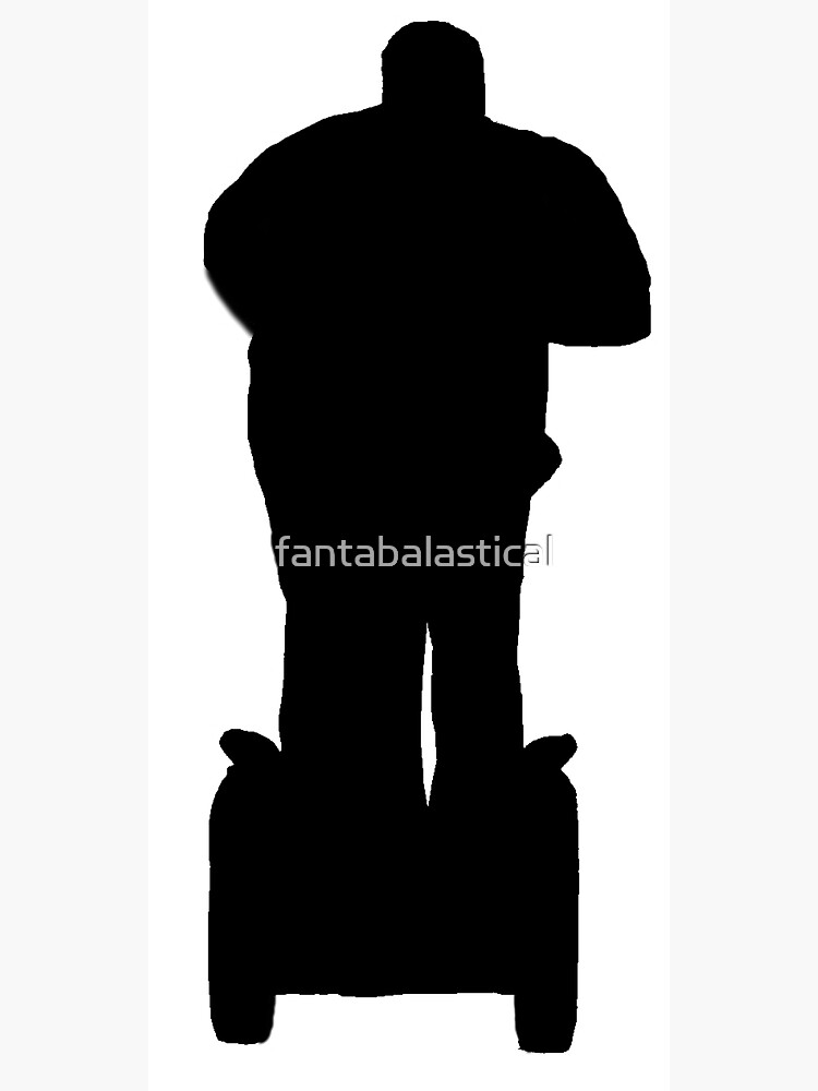 "Paul Blart Silhouette" Canvas Print by fantabalastical | Redbubble