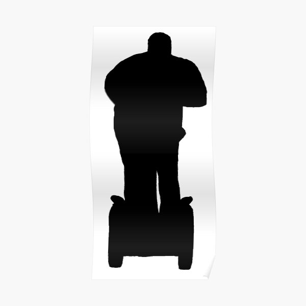 "Paul Blart Silhouette" Poster for Sale by fantabalastical | Redbubble