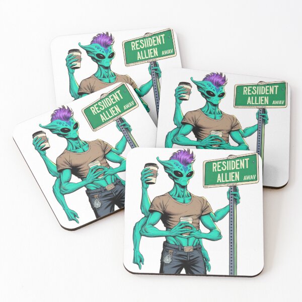 Item preview,  Resident Alien with a sign designed and sold by Expressions-Sel.