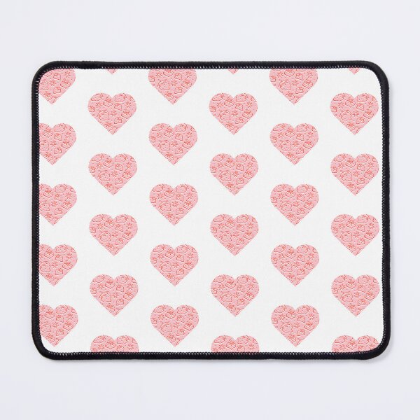 Item preview, Coquette pink lovehearts and strawberries designed and sold by MyAbstractInk.