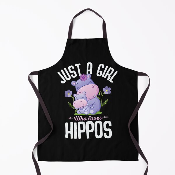 Item preview, Just A Girl Who Loves Hippos  designed and sold by Hairball-Pets.