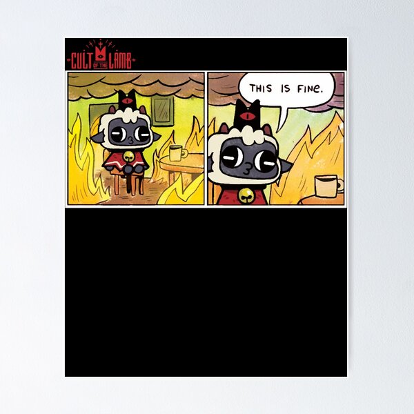 Item preview, Cult the Lamb High-Rez derp C'est bien meme classique designed and sold by CassellRC.