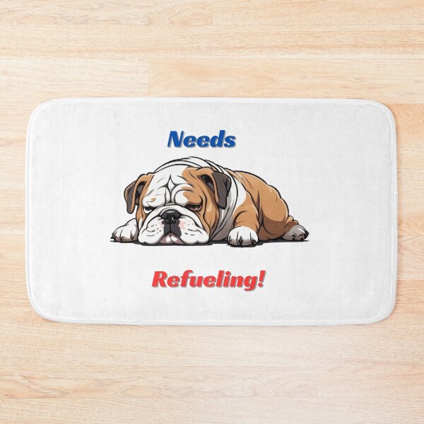 Item preview, Dozing bulldog needs refueling (with treats) designed and sold by PetPeeveDesigns.