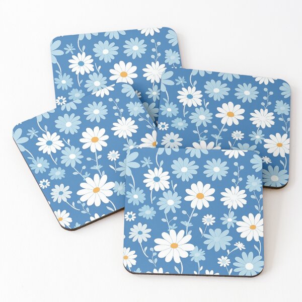 Item preview, Blue White Flower Pattern Aesthetic Marguerite Blasingame Jan Berenstain designed and sold by SMARTKIT  DESIGNAGENCY.