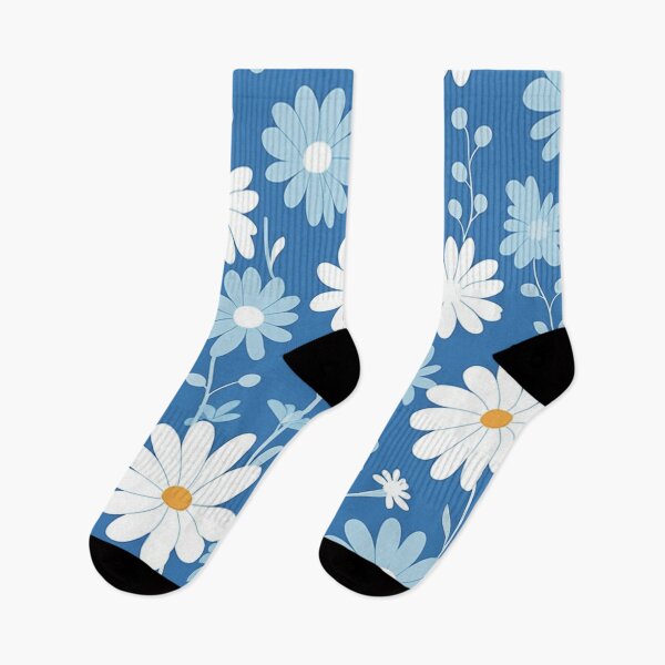 Item preview, Blue White Flower Pattern Aesthetic Marguerite Blasingame Jan Berenstain designed and sold by SMARTKIT  DESIGNAGENCY.