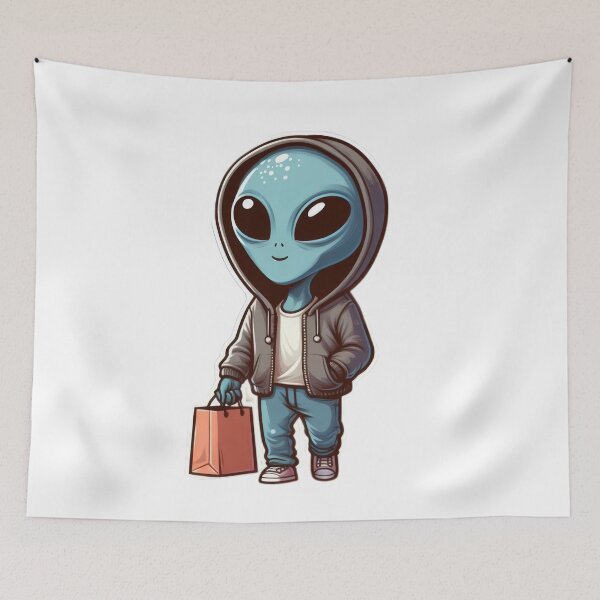 Item preview, Resident Alien in a walking illustration designed and sold by Expressions-Sel.