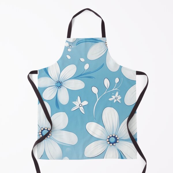 Item preview, Blue White Flower Pattern Aesthetic Marguerite Blasingame Jan Berenstain designed and sold by SMARTKIT DESIGNAGENCY.