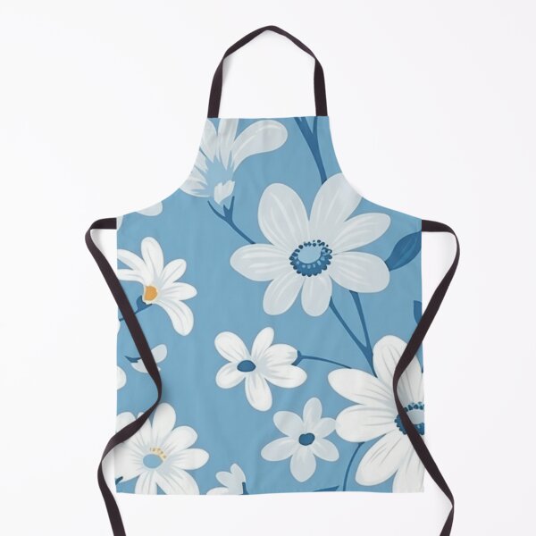 Item preview, Blue White Flower Pattern Aesthetic Marguerite Blasingame Jan Berenstain designed and sold by SMARTKIT DESIGNAGENCY.