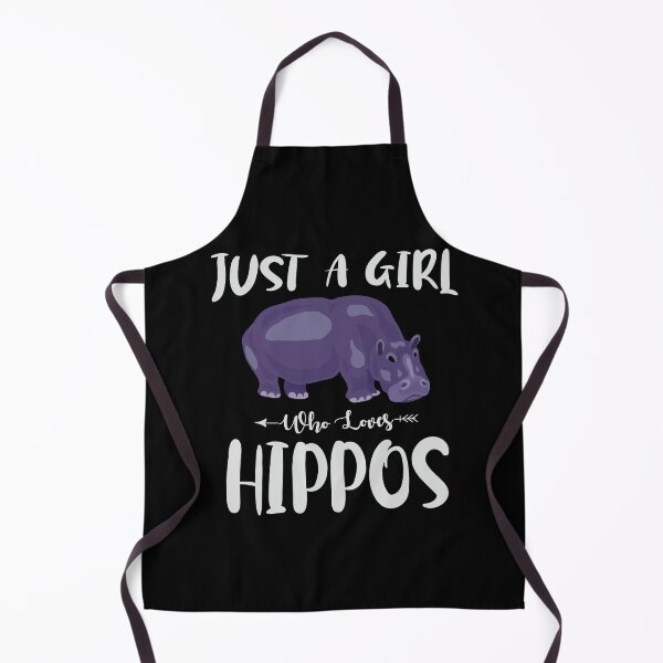 Item preview, Just A Girl Who Loves Hippos  designed and sold by Hairball-Pets.