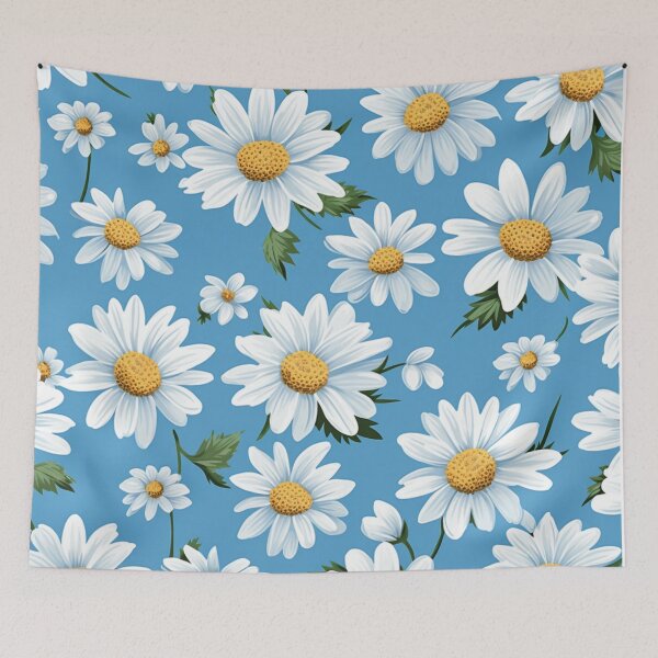 Item preview, Blue White Flower Pattern Aesthetic Marguerite Blasingame Jan Berenstain designed and sold by SMARTKIT  DESIGNAGENCY.