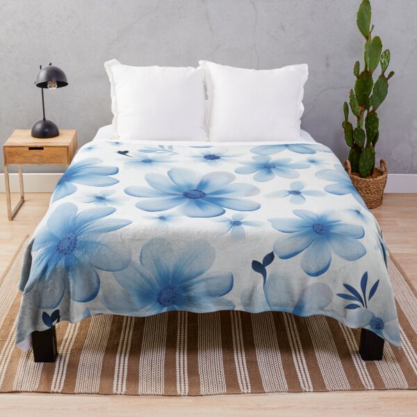 Item preview, Blue White Flower Pattern Aesthetic Marguerite Blasingame Jan Berenstain designed and sold by SMARTKIT DESIGNAGENCY.
