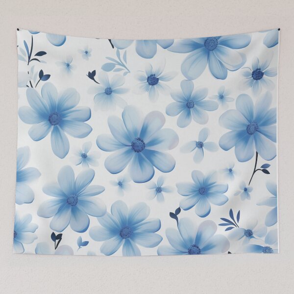 Item preview, Blue White Flower Pattern Aesthetic Marguerite Blasingame Jan Berenstain designed and sold by SMARTKIT  DESIGNAGENCY.