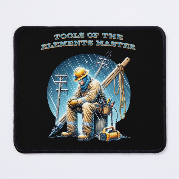 Item preview, Retired lineman rain shine sleet or snow - Tools of the elements master designed and sold by JansenGS.