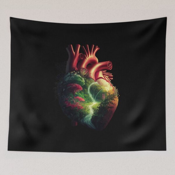 Item preview, Floral Bloom heart heart of flowers anatomy designed and sold by xodom953.