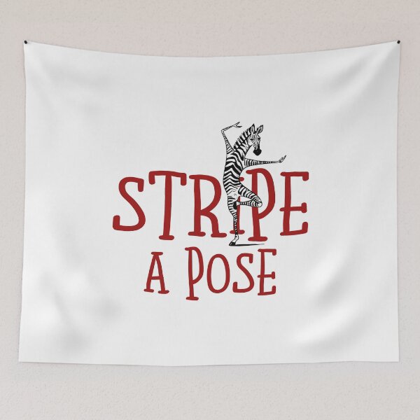 Artikelvorschau, Stripe A pose yoga balance zen zebra mindfulness entworfen und verkauft von w1ckerman.