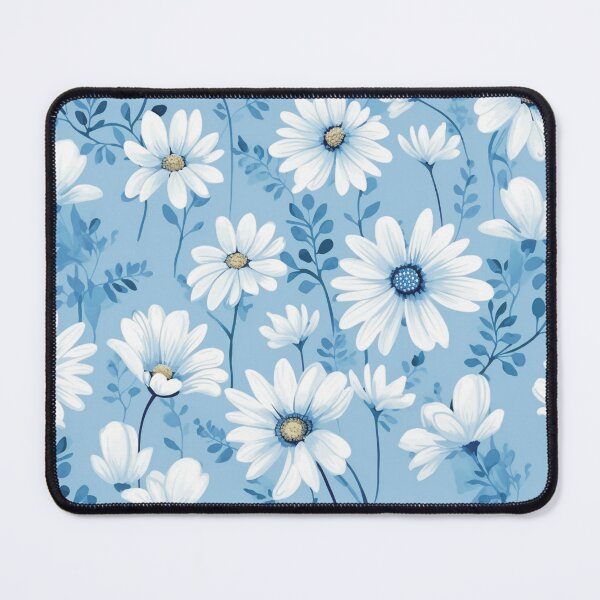 Item preview, Blue White Flower Pattern Aesthetic Marguerite Blasingame Jan Berenstain designed and sold by SMARTKIT  DESIGNAGENCY.