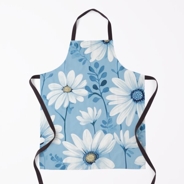 Item preview, Blue White Flower Pattern Aesthetic Marguerite Blasingame Jan Berenstain designed and sold by SMARTKIT DESIGNAGENCY.