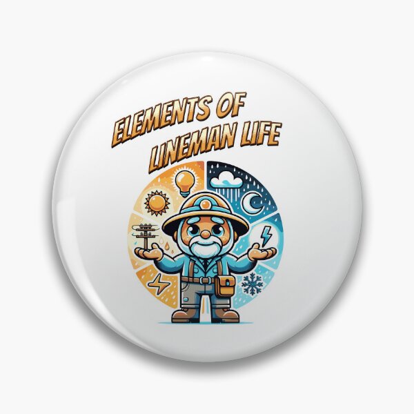 Item preview, Retired lineman rain shine sleet or snow - Elements of lineman life designed and sold by JansenGS.